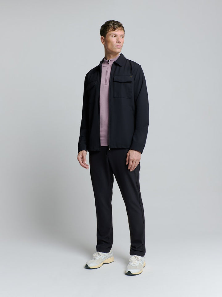 No Excess overshirt navy – vest sweat heren