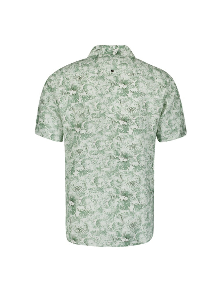 No Excess overhemd k/m heren groen dessin – 27440335