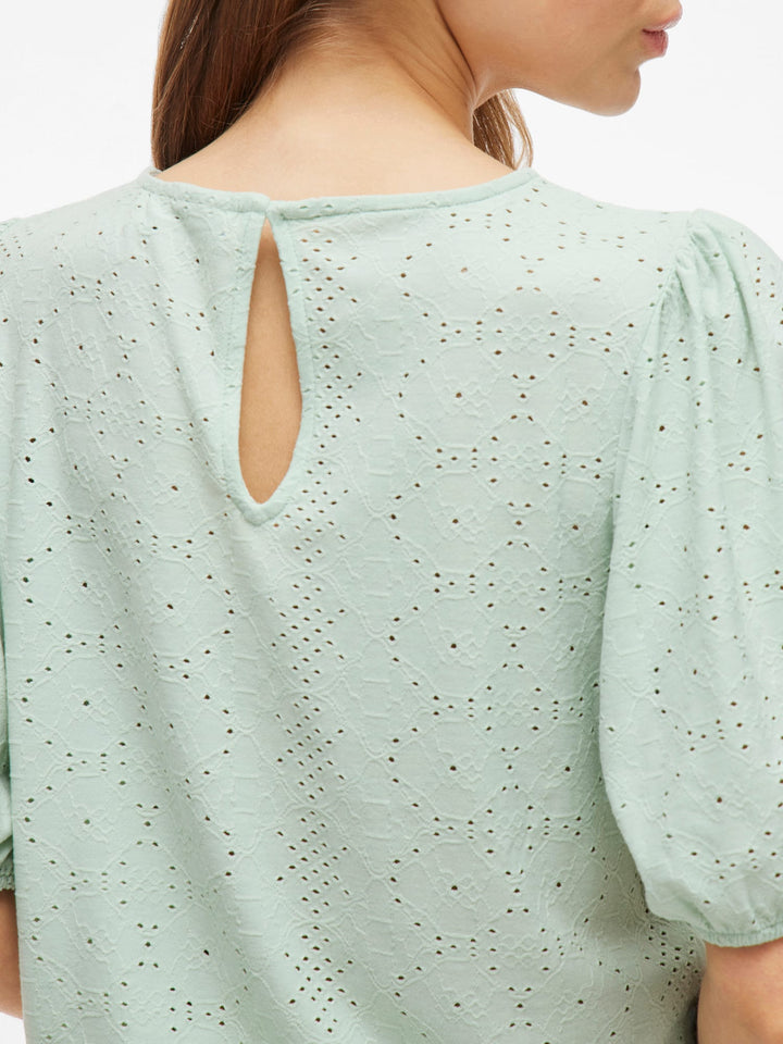 Vila VIKALLY O-NECK 2/4 TOP - T-shirt dames mint