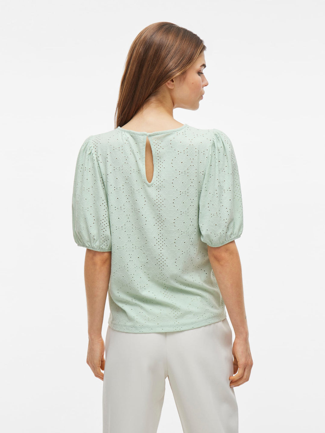 Vila 14101667 kally t-shirt mint – dames