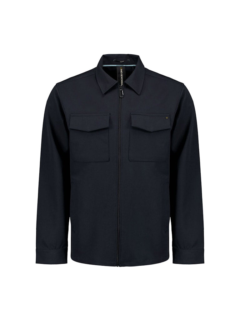 No Excess overshirt navy – vest sweat heren