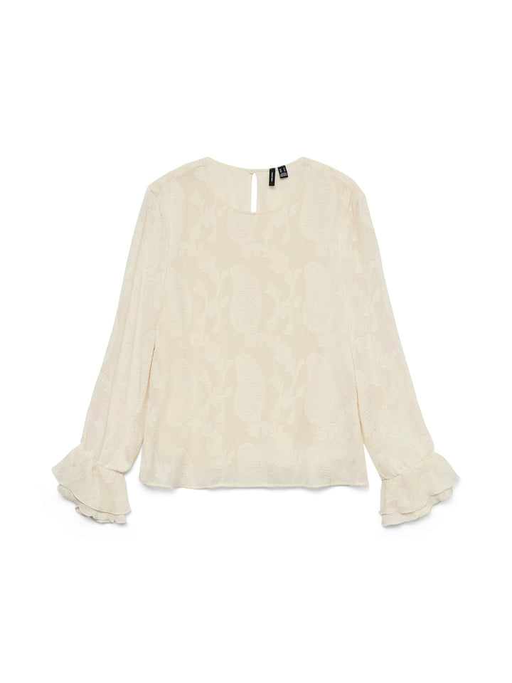 VERO MODA 10335512 Mishi top l/m ecru