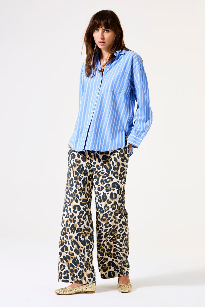 Garcia woman H501109 lange broek bruin dessin – dames