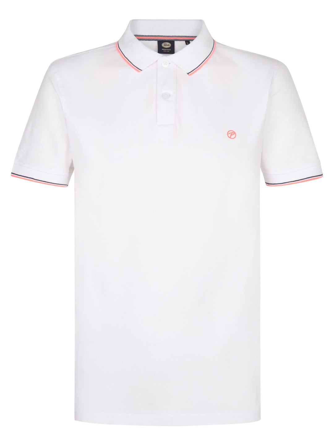 Petrol men polo k/m wit – heren