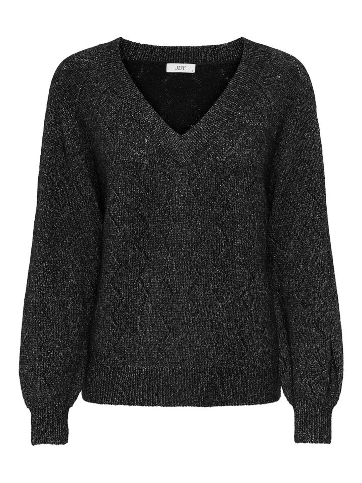 Jacqueline de Yong 15359750 Aspen trui dames zwart dessin
