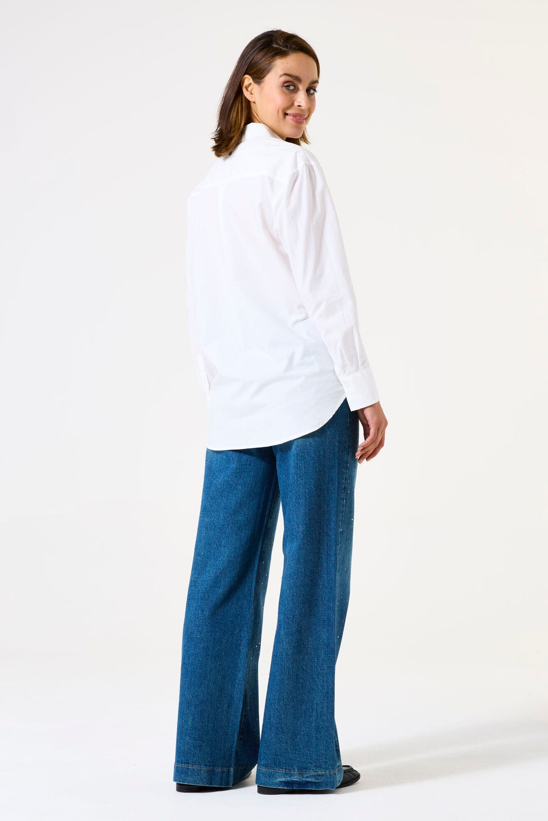 Garcia woman 249 Celia wide jeans bootcut – dames - Blue Denim