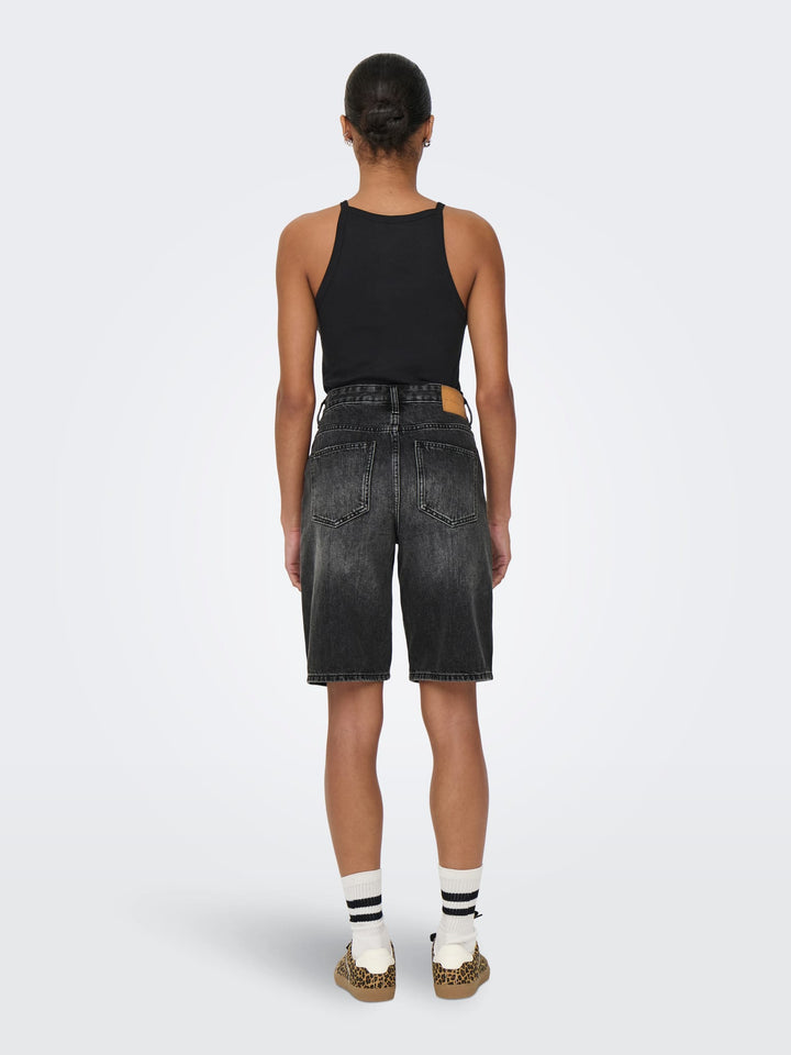 Only 15256709 Sonny short denim dames black denim