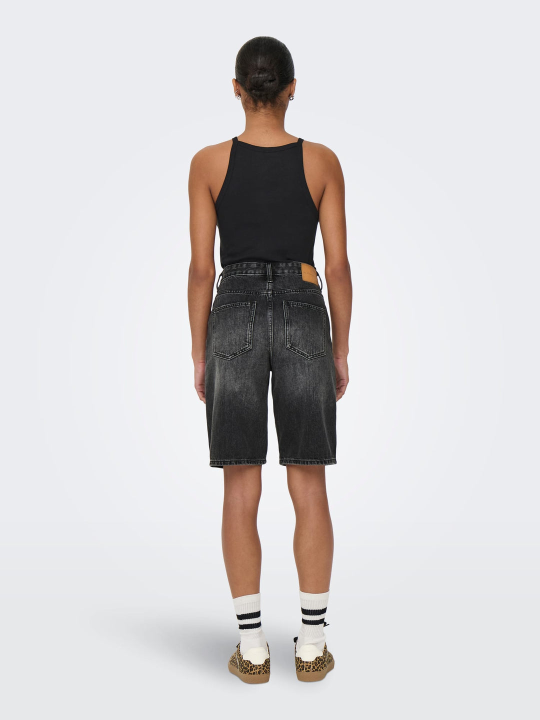 Only 15256709 Sonny short denim dames black denim
