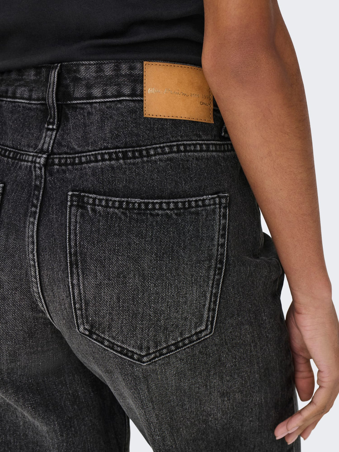 Only 15256709 Sonny short denim dames black denim