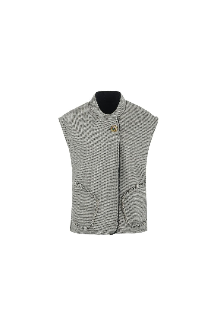G-Maxx 25NZG37 Kamala gilet zwart dessin