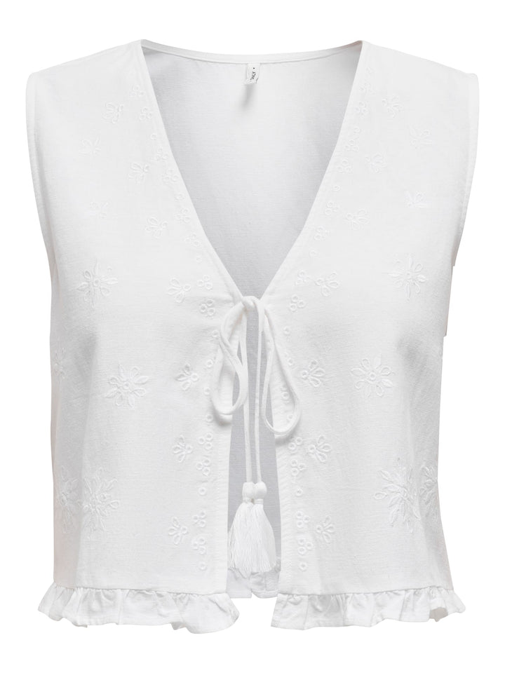 Only Jakiri gilet dames off-white