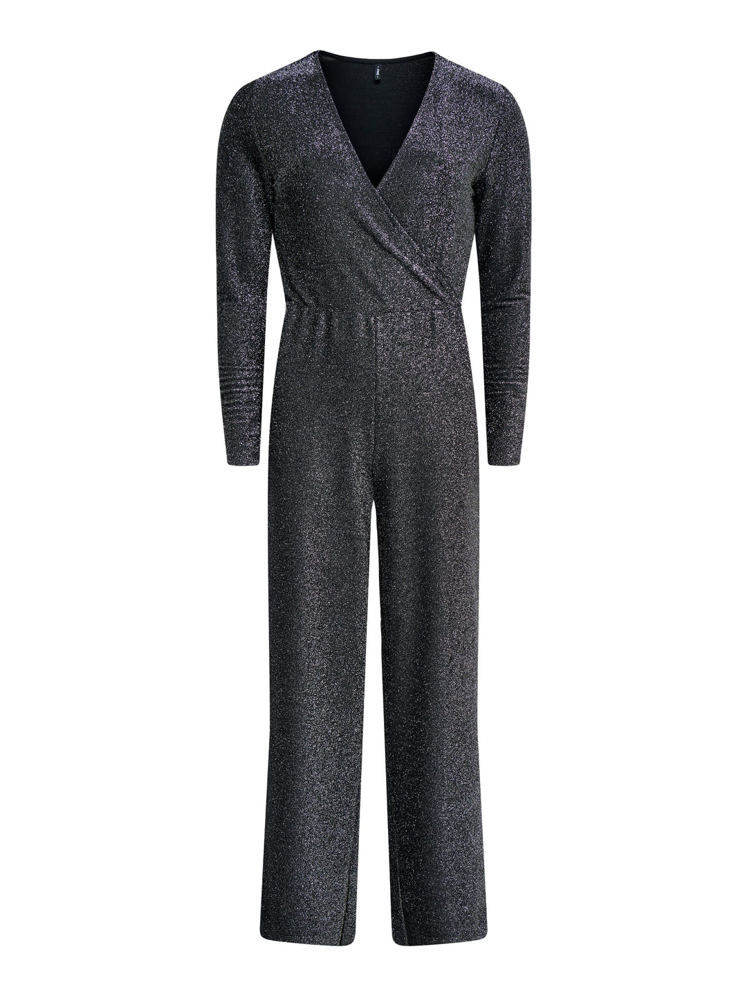 Only ONLRICH L/S GLITTER JUMPSUIT JRS zilverkleurig – dames