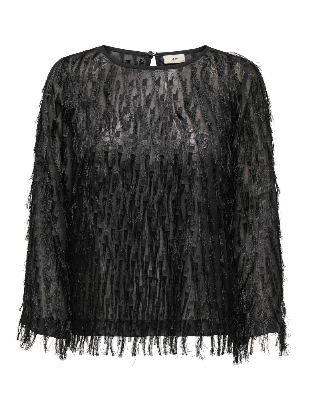 Jacqueline de Yong Fleur top zwart – dames