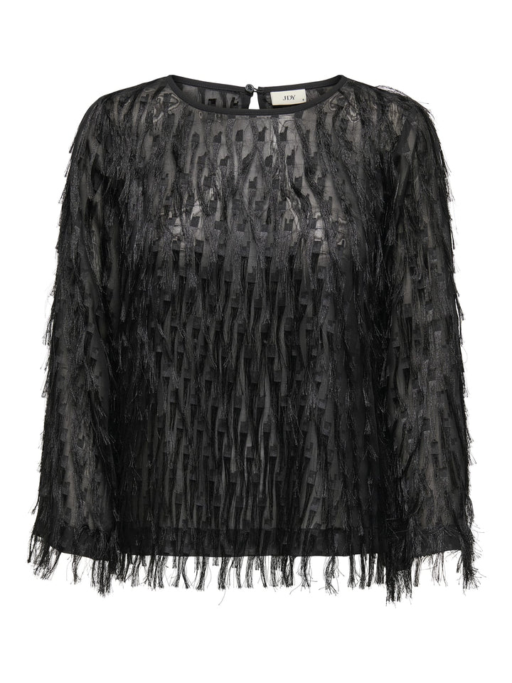 Jacqueline de Yong Fleur top zwart – dames