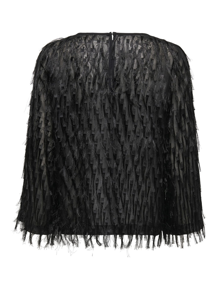 Jacqueline de Yong Fleur top zwart – dames