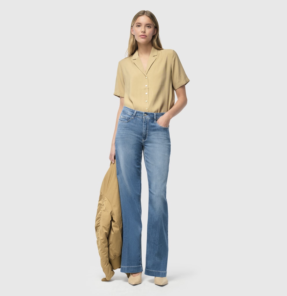 MAC Dream wide jeans loose fit dames – blue denim - L34