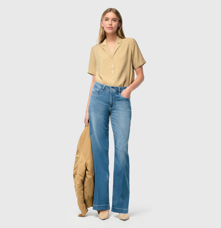 MAC Dream wide jeans loose fit dames – blue denim - L34