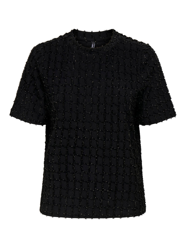 Only 15358982 Ines t-shirt zwart – dames