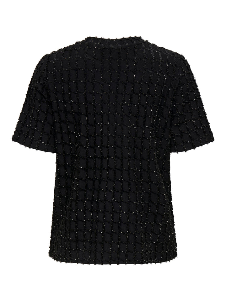 Only 15358982 Ines t-shirt zwart – dames