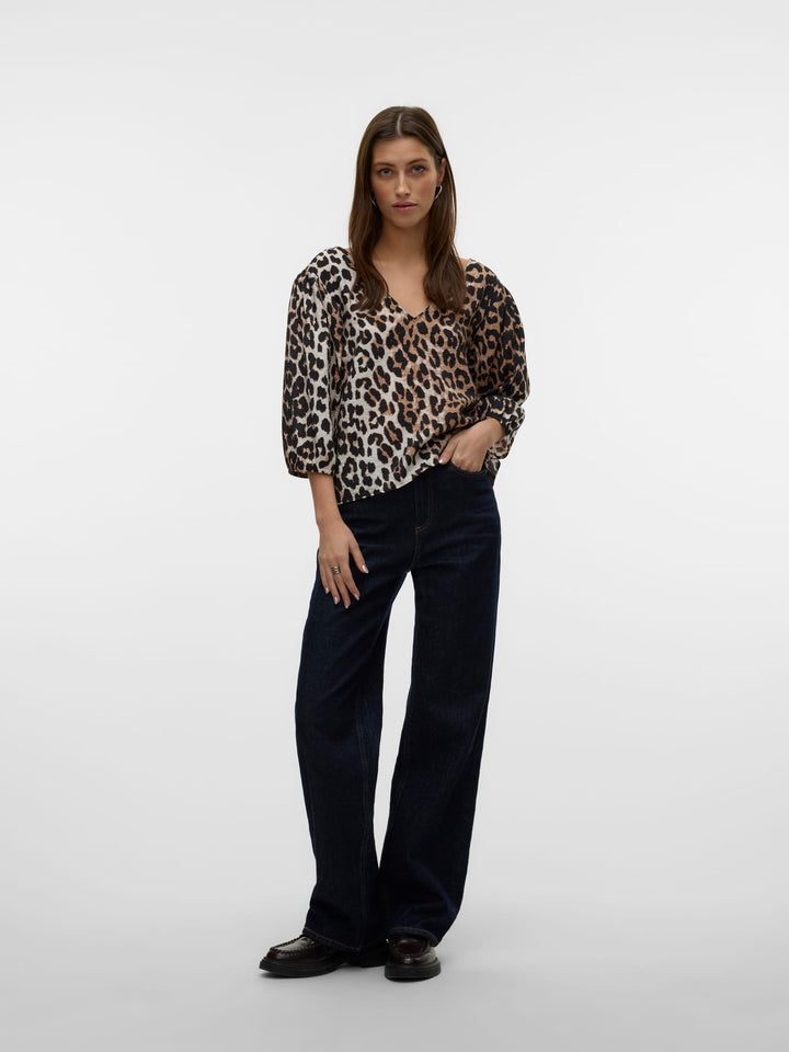 VERO MODA 10331457 josie blouse zwart dessin