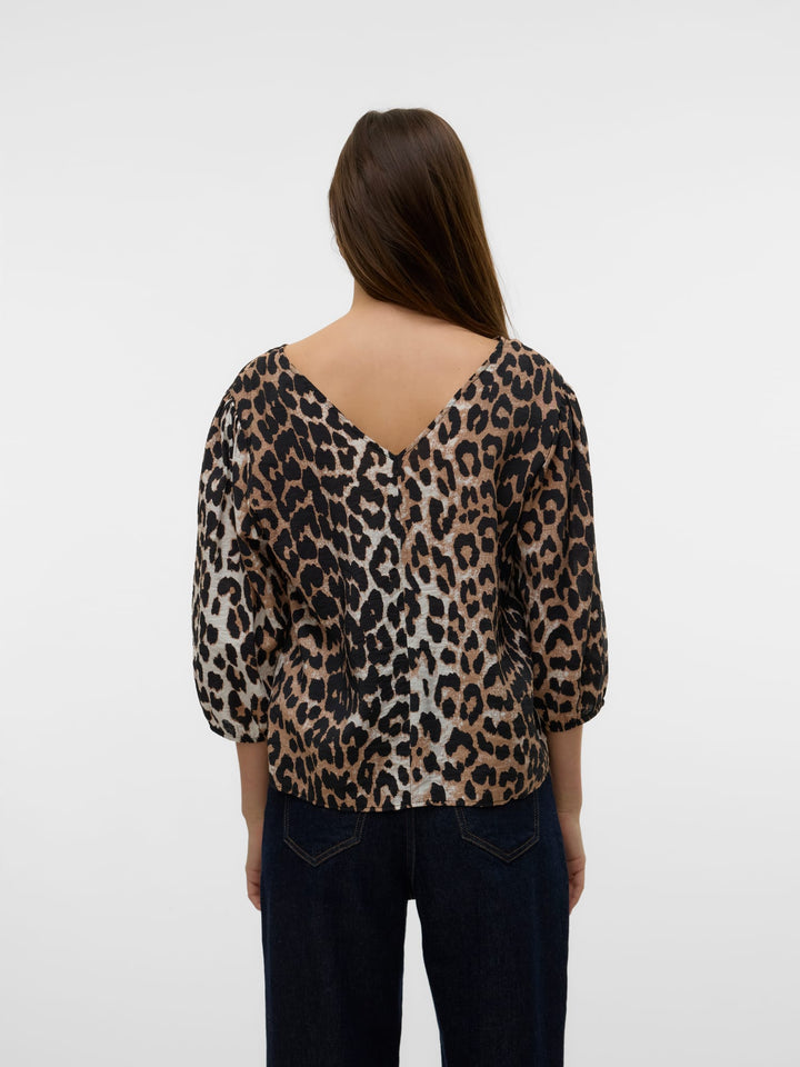 VERO MODA 10331457 josie blouse zwart dessin