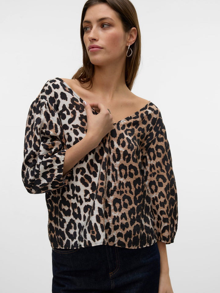 VERO MODA 10331457 josie blouse zwart dessin