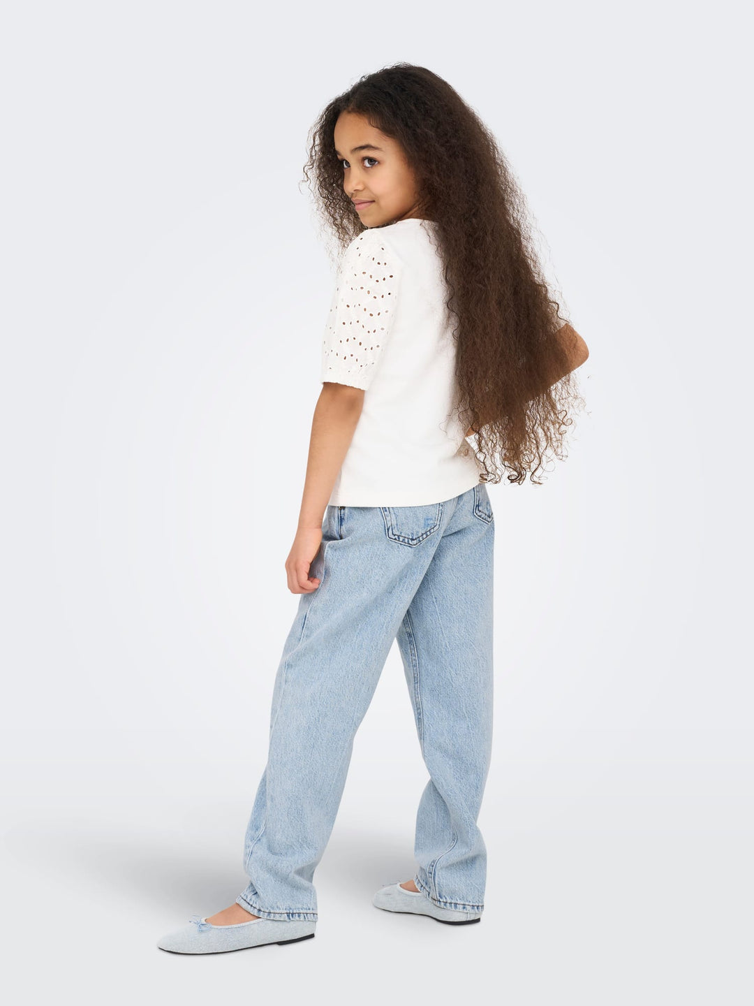 Only KOGDAD STRAIGHT DEST DNM CRO963 jeans – meisjes - Blue Denim
