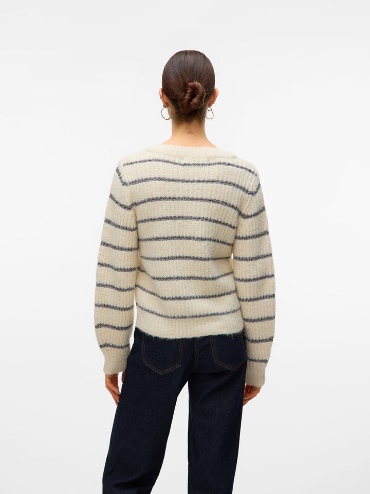 VERO MODA 10331581 awesome trui dames – ecru dessin