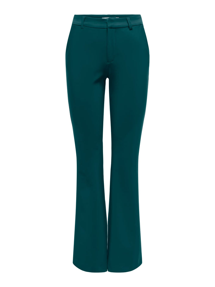 Only ONLTRAVEL MW FLARED PANT TLR esmerald – lange broek dames - L32