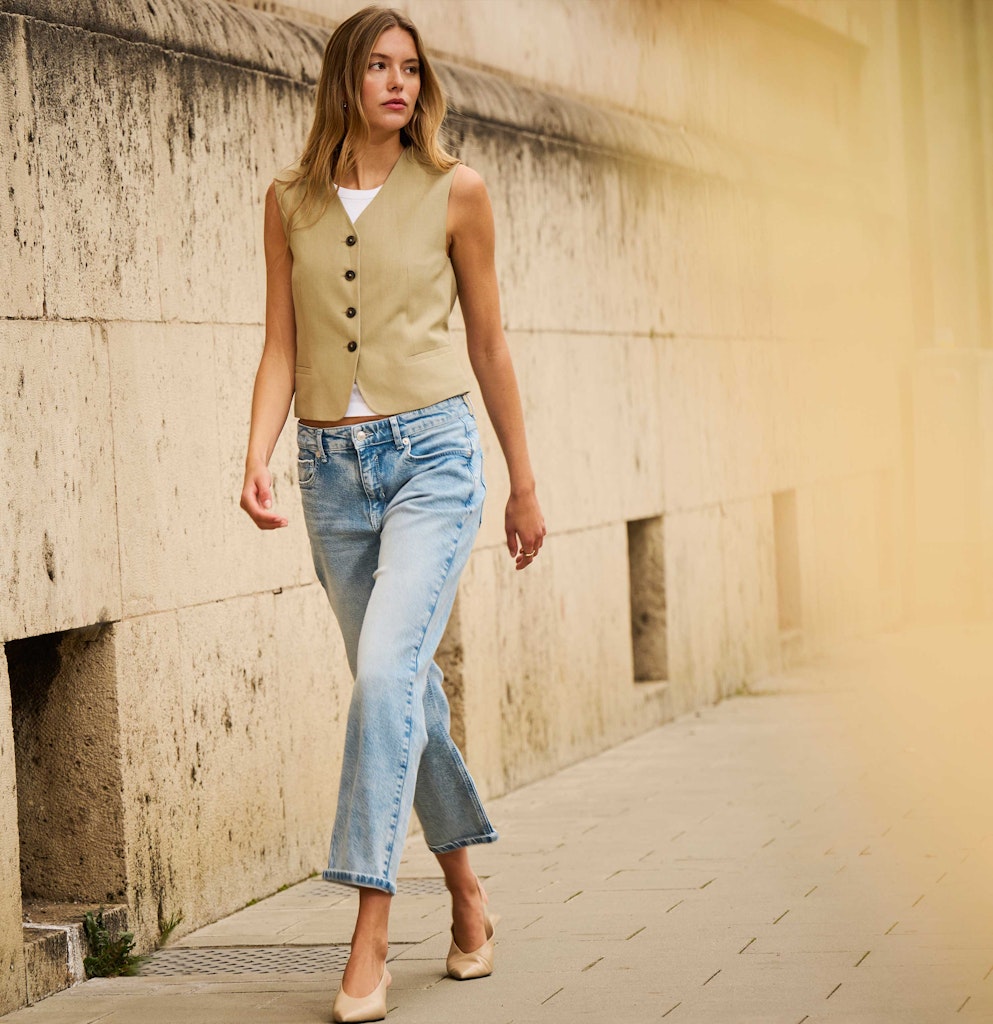 MAC jeans regular-straight fit dames – blue denim