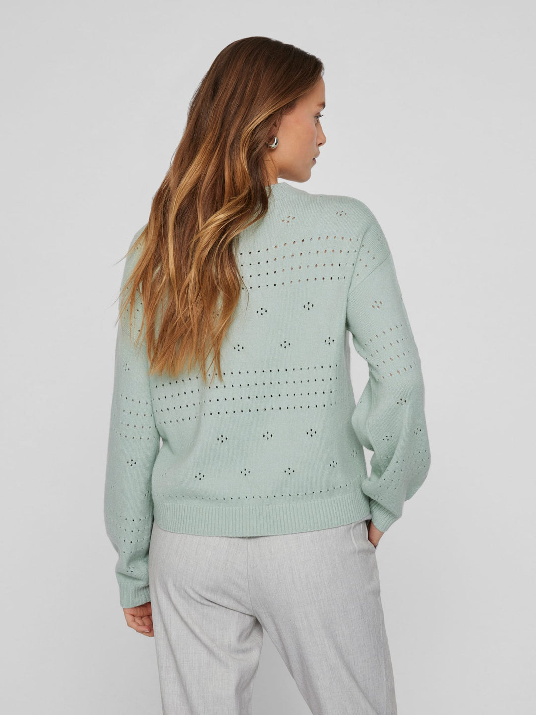 Vila 14101222 Ril trui dames mint