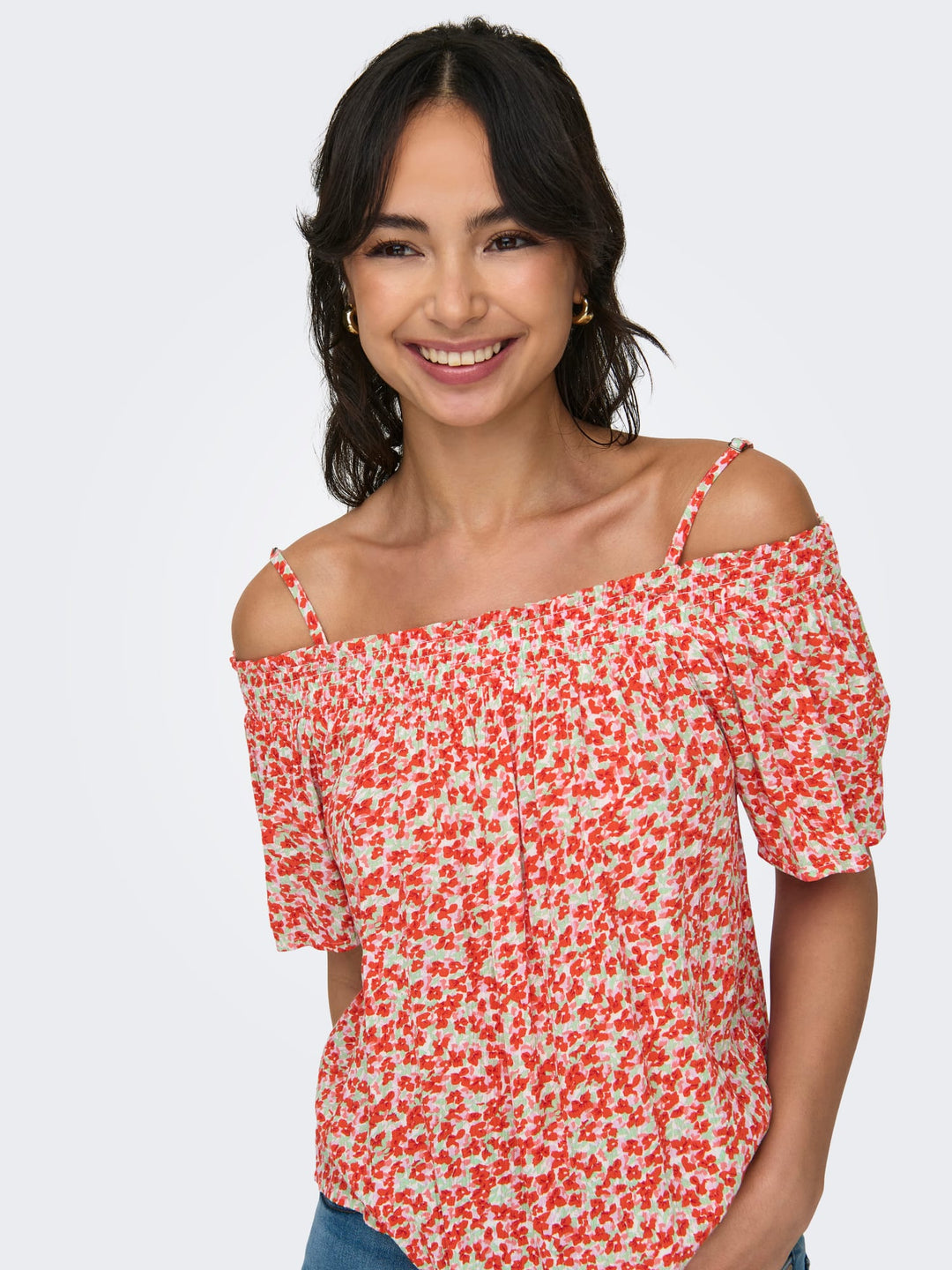 Jacqueline de Yong JDYTORI top rood dessin – dames