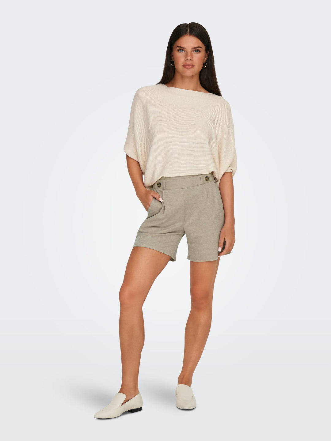 Jacqueline de Yong birdie shorts beige – dames
