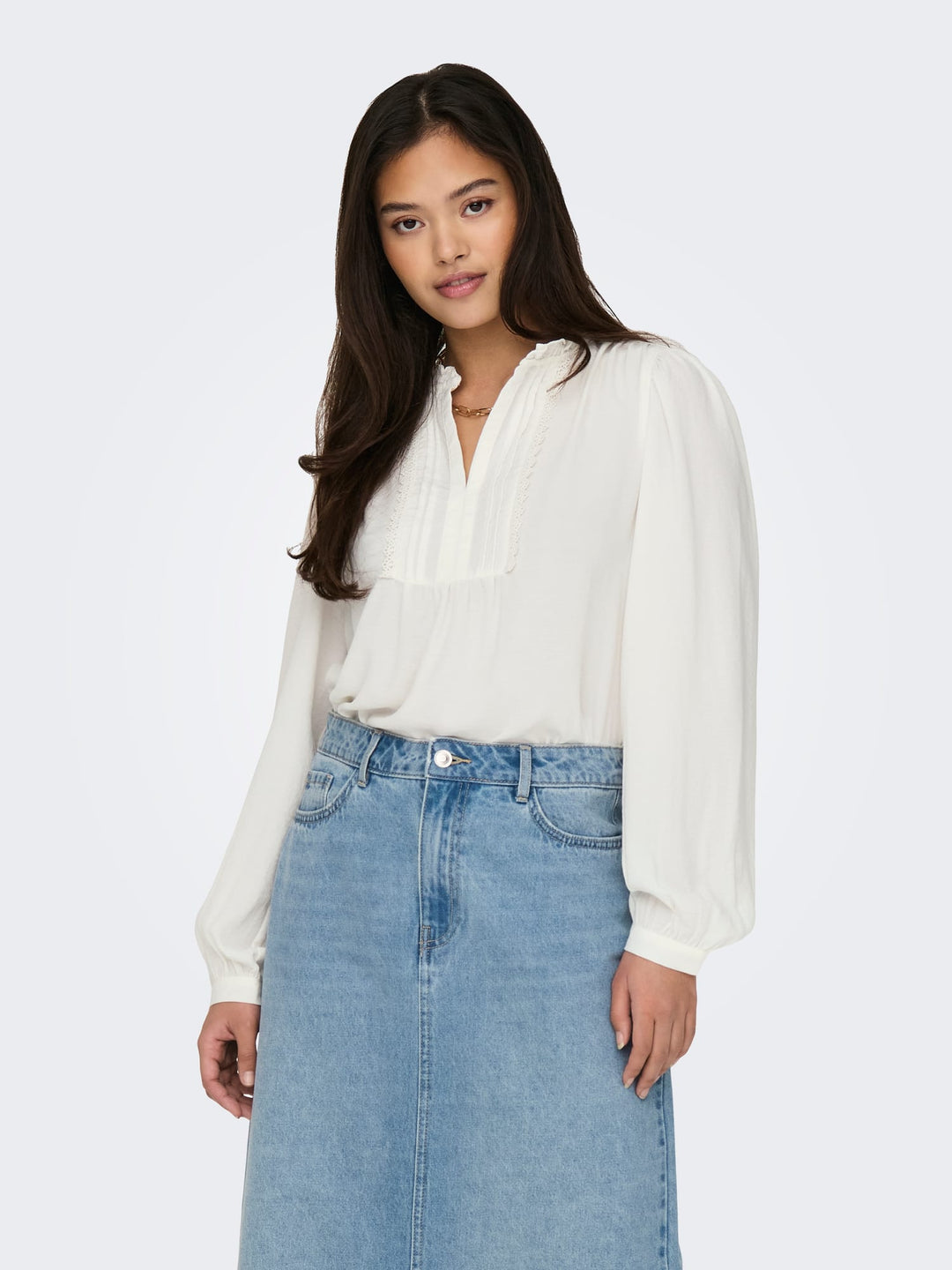 Jacqueline de Yong Rachel blouse ecru – dames