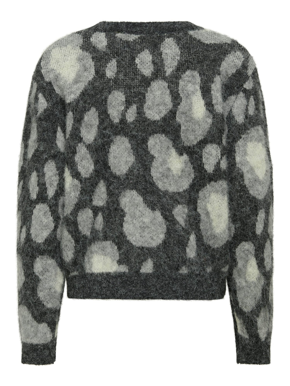 Only Edelie vest gebreid dames – grijs dessin