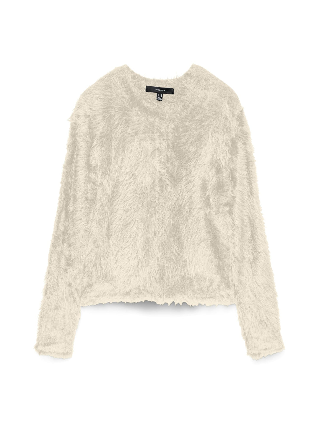 VERO MODA 10337471 Fluffy vest gebreid dames – off-white