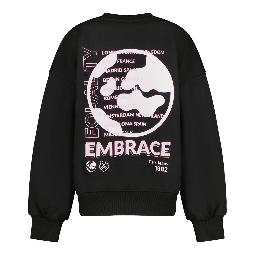 Cars Girls Peyle sweater zwart – meisjes