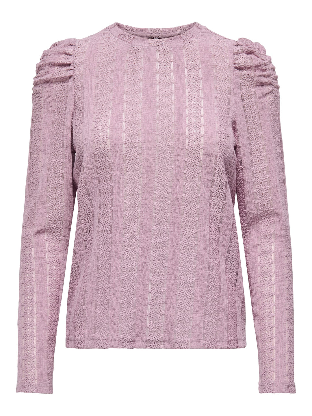 Only ONLMELANIE L/S O-NECK TOP donker rose – dames t-shirt