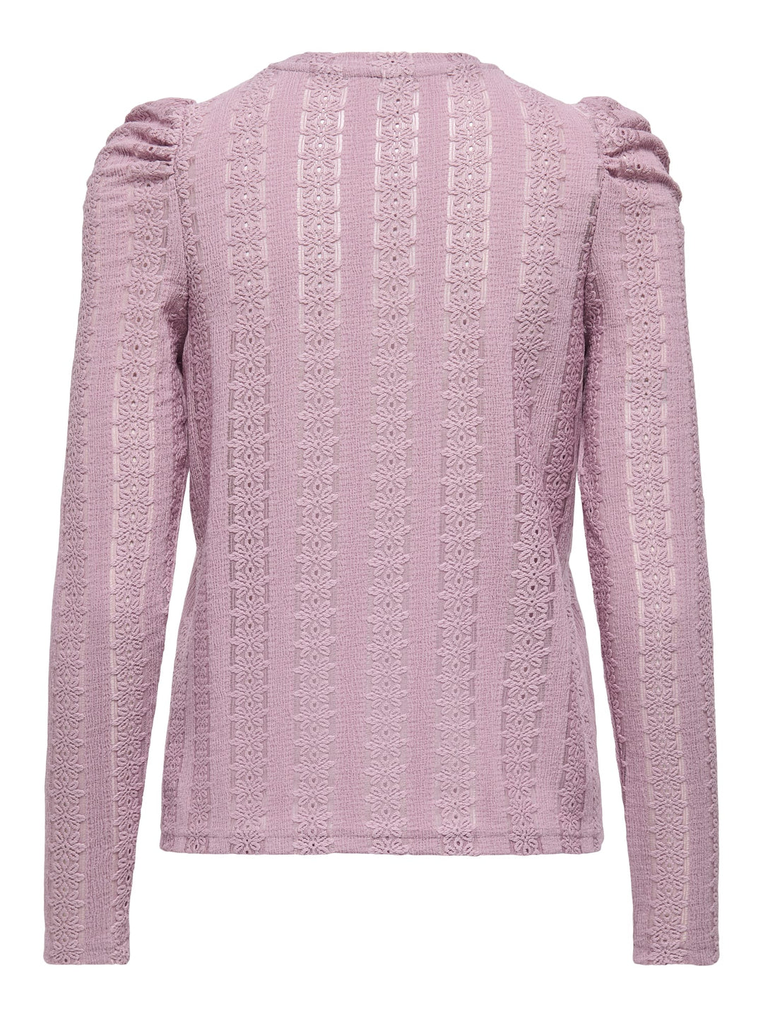 Only ONLMELANIE L/S O-NECK TOP donker rose – dames t-shirt