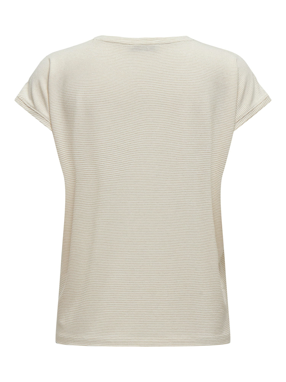 Only ONLCLAUDIA S/S Glitter Top – dames - Zand