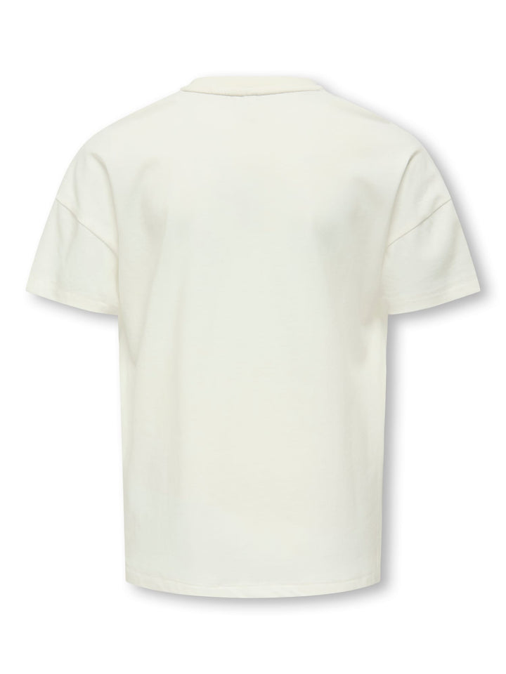Kids Only Kate T-shirt off-white – meisjes