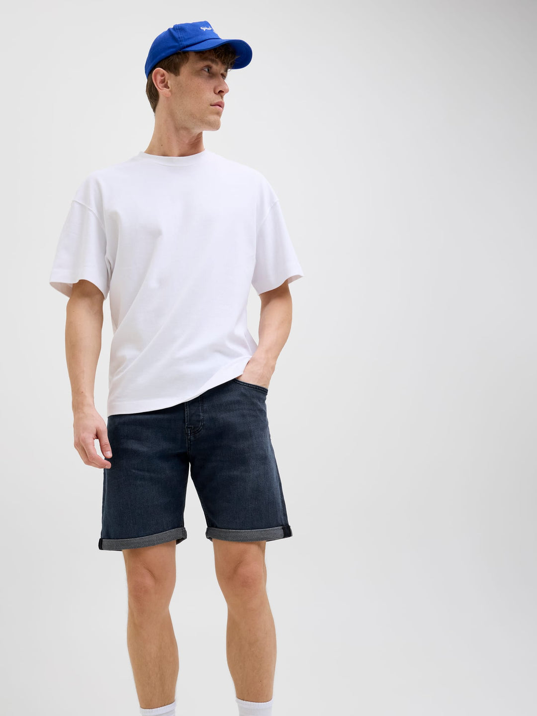 Jack & Jones short denim heren - 12275681 Rick - Blue Denim