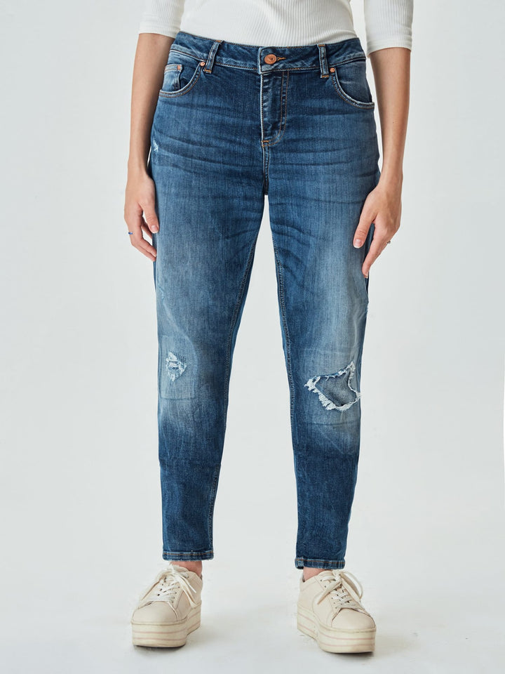 LTB Mika C 51484 jeans boyfriend fit dames - blue denim - L32