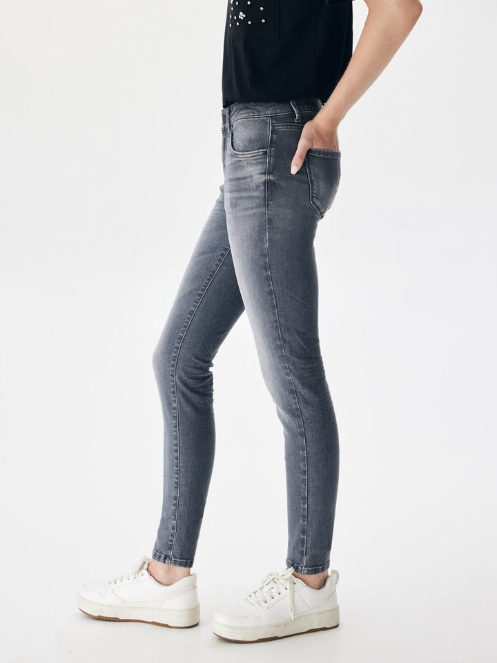 LTB Nicole jeans skinny fit grey denim – dames - L32