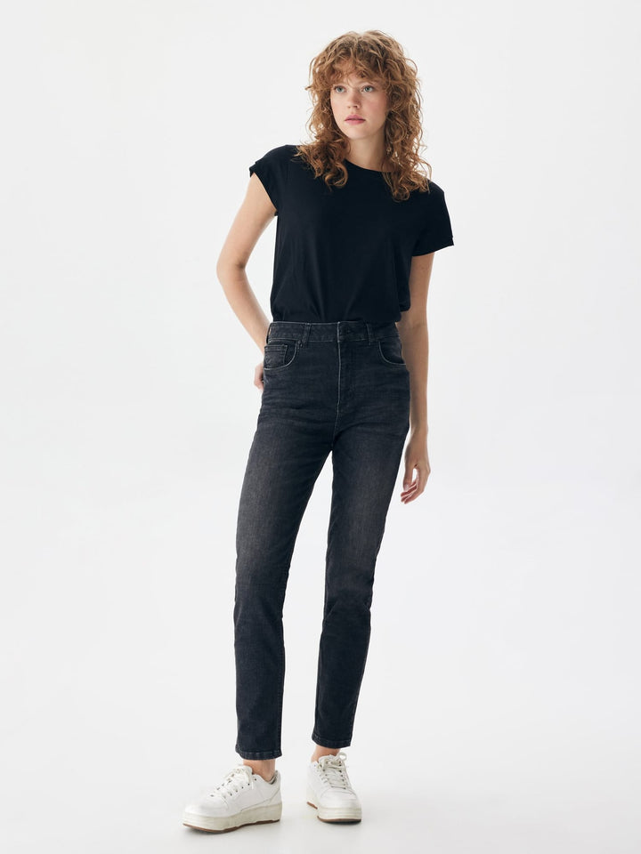LTB Freyab slim fit jeans zwart denim – dames - Black Denim - L32