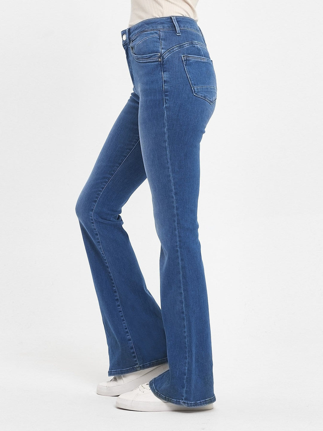 LTB Novi bootcut jeans blauw denim – dames - Blue Denim - L34