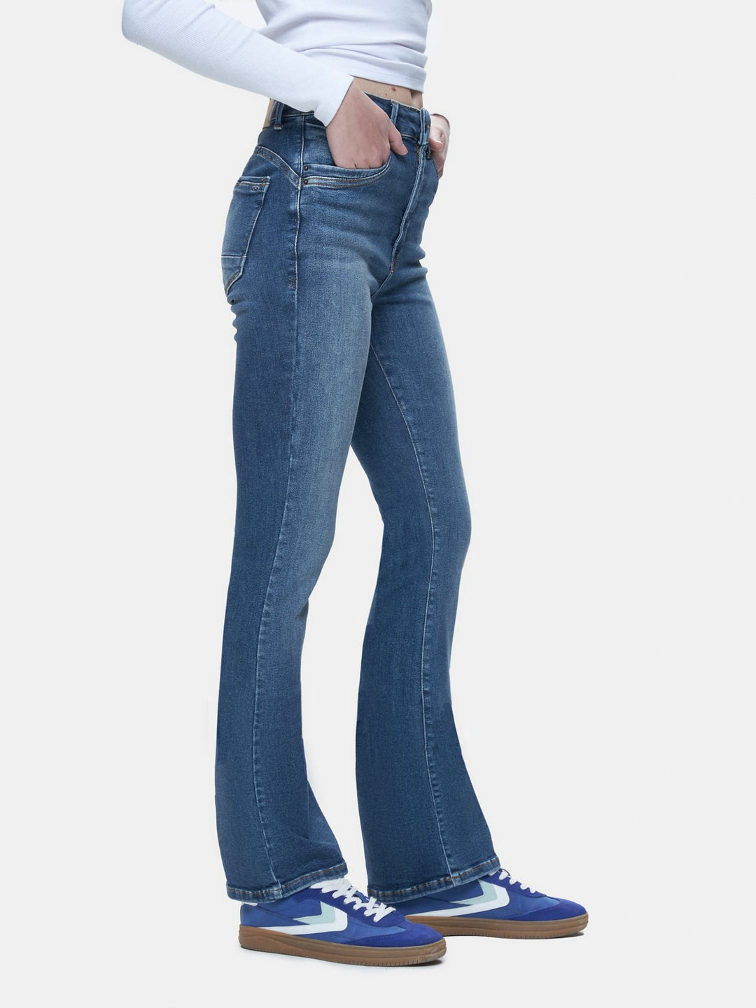 LTB dames Jonna 500 jeans bootcut flare fit – blue denim - L32