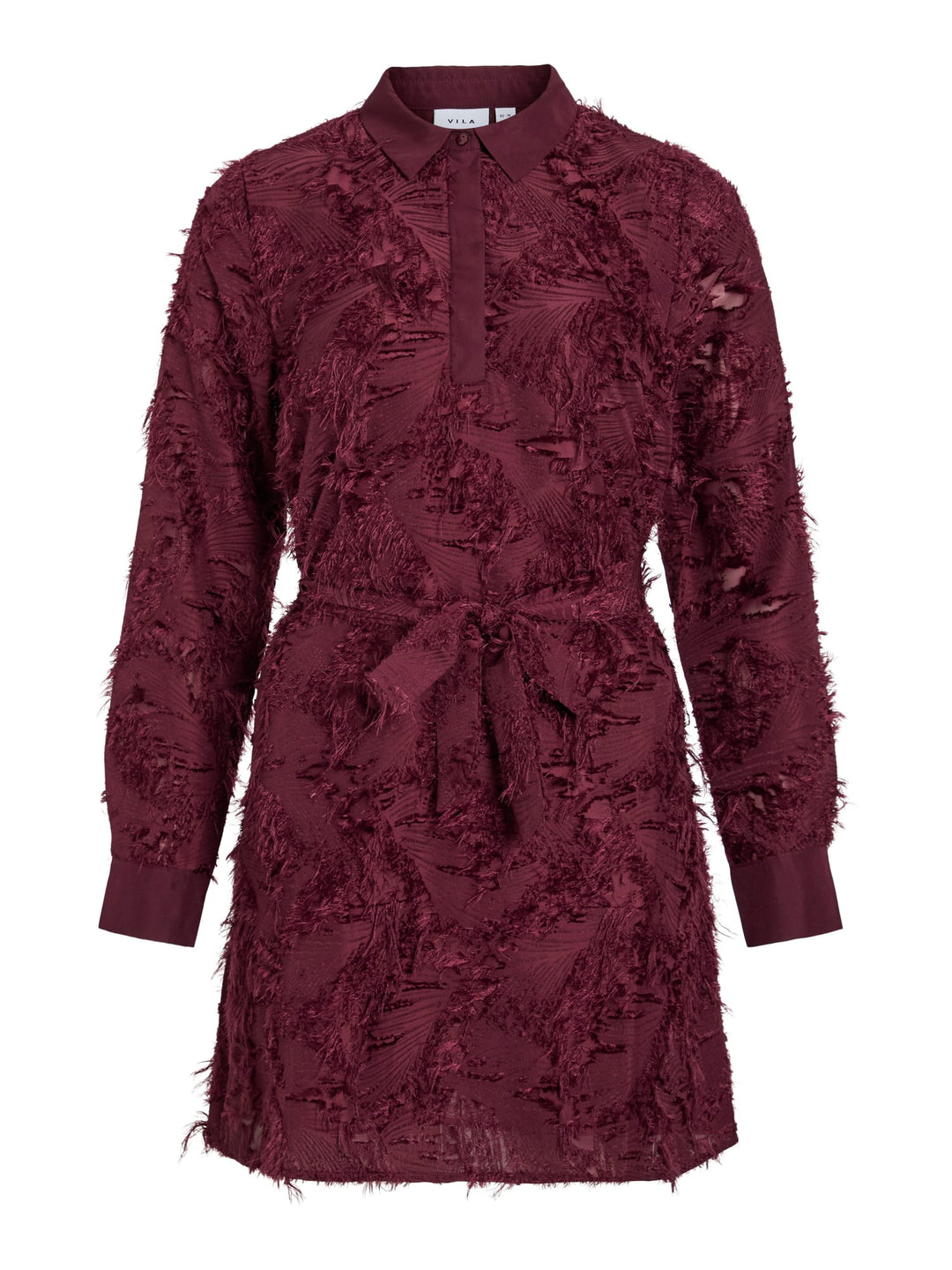 Vila 14111089 Misanja jurk kort dames bordeaux