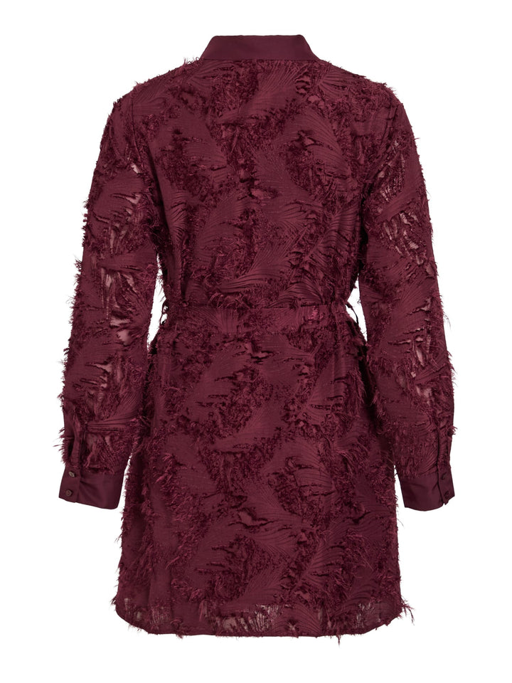 Vila 14111089 Misanja jurk kort dames bordeaux