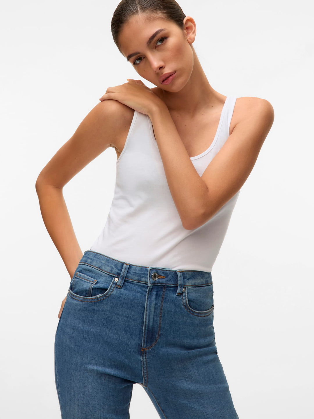 VERO MODA VMMAXI MY SOFT UU TANK TOP NOOS – dames singlet - Off-white